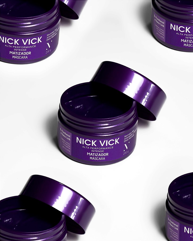 Máscara Matizadora Efeito Platinado Nick Vick Alta Performance 200g - imagem 2