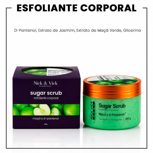 Esfoliante Corporal Sugar Scrub Maça Verde NICK VICK BODY 250g