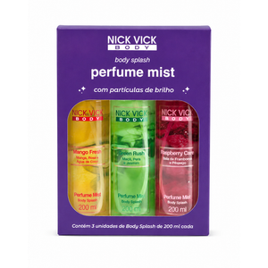 KIT Body Splash 3 fragrâncias NICK VICK BODY
