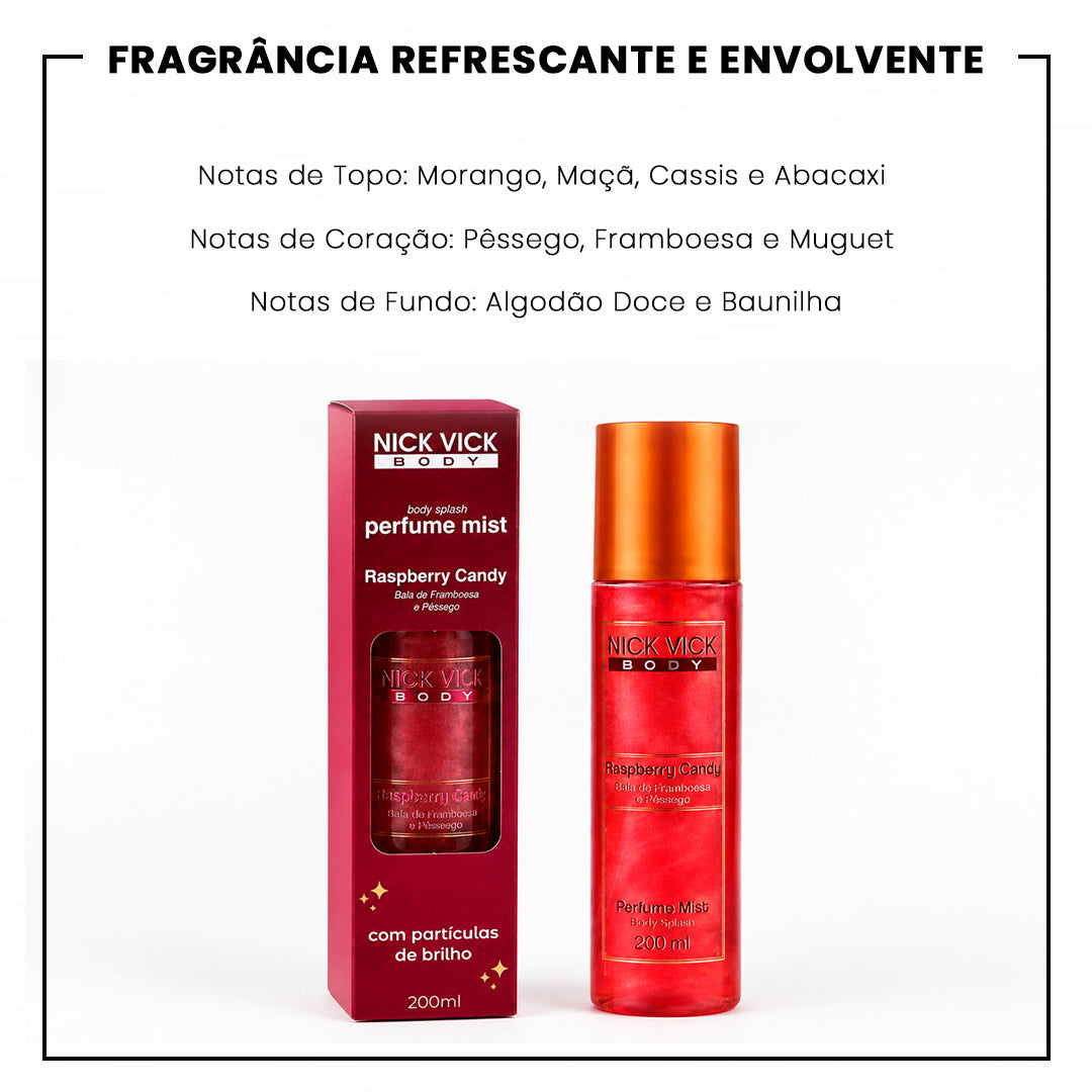 Body Splash Raspberry Candy NICK VICK BODY 200ml