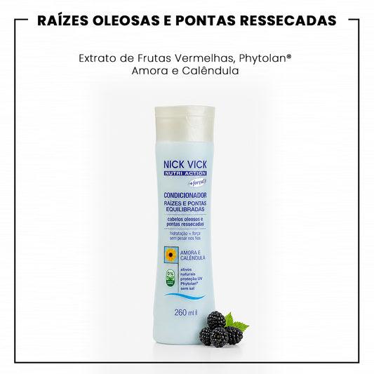 Condicionador Raízes e Pontas Equilibradas NUTRI 260ml