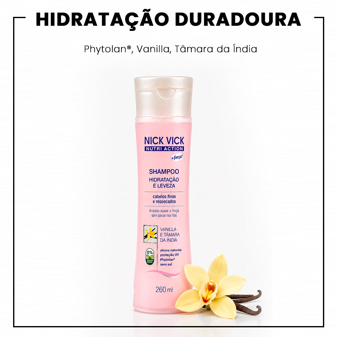 Shampoo Hidratação e Leveza NUTRI 260ml