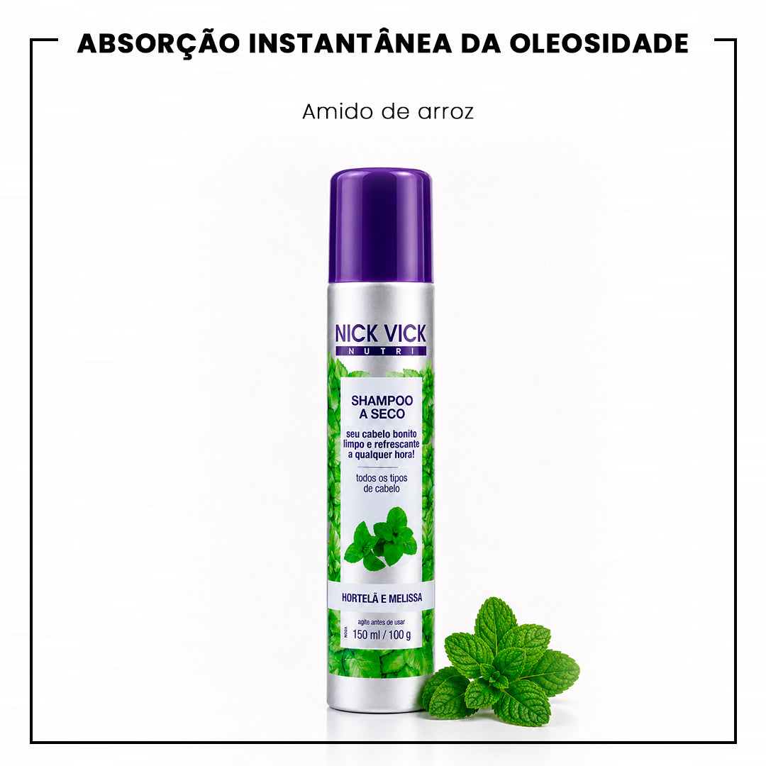 Shampoo a Seco Hortelã e Melissa NUTRI 150ml