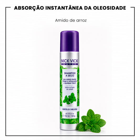 Shampoo a Seco Hortelã e Melissa NUTRI 150ml
