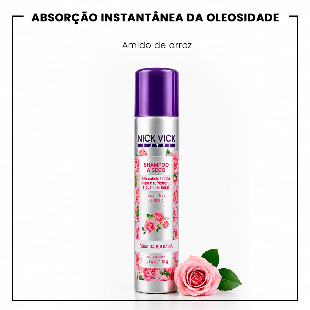 Shampoo a Seco Rosa da Bulgária NUTRI 150ml