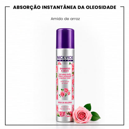 Shampoo a Seco Rosa da Bulgária NUTRI 150ml