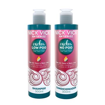 Imagem de Kit Low Poo e No Poo Nick Vick Antifrizz (2 produtos)