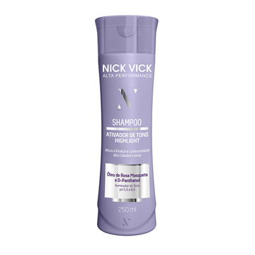 Imagem de Shampoo Highlight Ativador de Tons Loiros Nick Vick Alta Performance 250ml